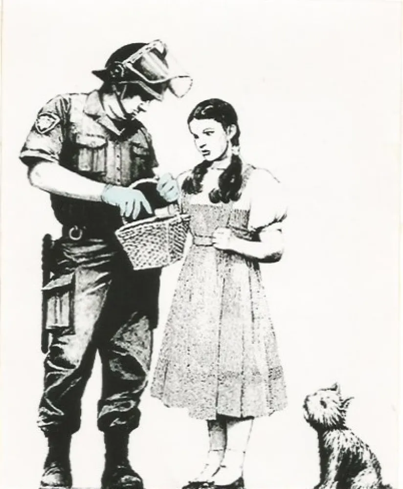 Screenprint Banksy - Stop and search
