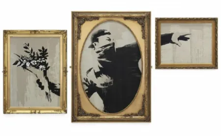 Screenprint Banksy - Thrower Triptych (VIP)