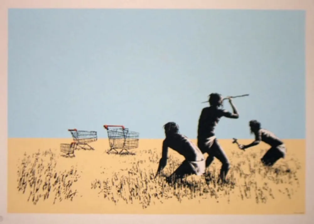 Screenprint Banksy - Trolley Hunters - Trolleys 