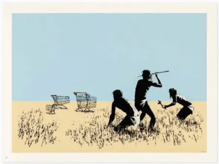 Screenprint Banksy - Trolleys