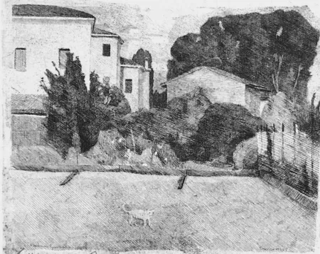 Engraving Barbisan - Case di periferia