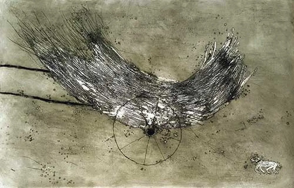 Etching Barcelo - La charette de foin