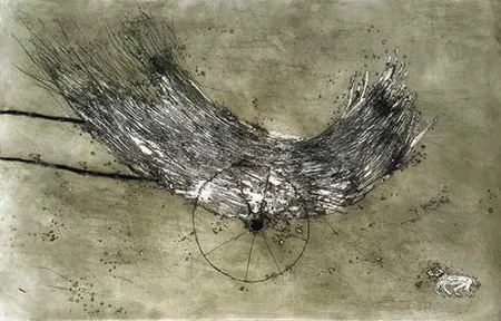 Etching Barcelo - La charette de foin