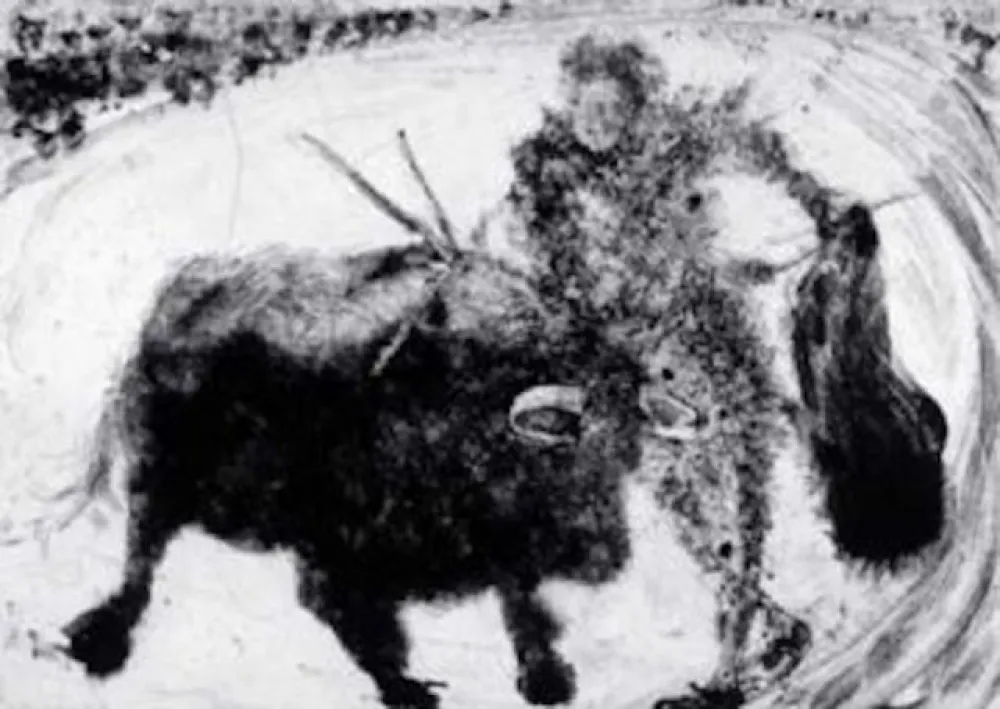 Etching And Aquatint Barcelo - La Tauromaquia