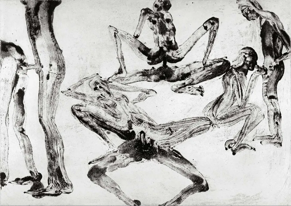 Etching And Aquatint Barcelo -  Lanzarote 27 