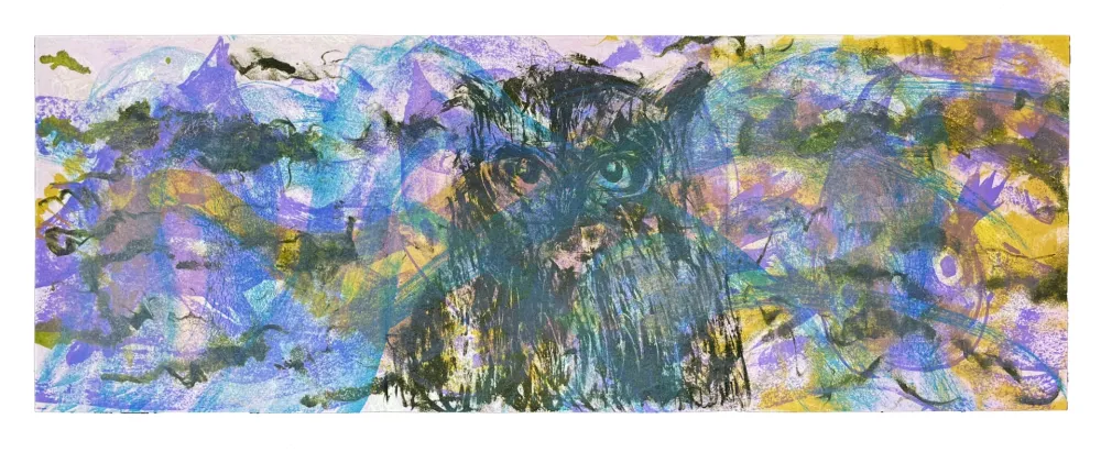 Lithograph Barcelo - Le Hibou