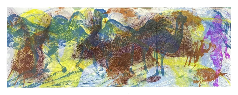 Lithograph Barcelo - Le Lièvre