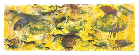 Lithograph Barcelo - Le Lion / La Puce