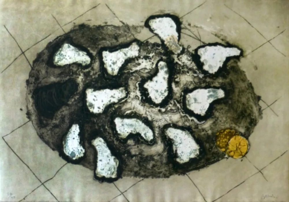 Etching Barcelo - Les huitres