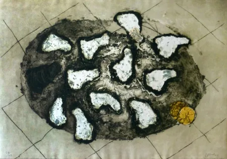 Etching Barcelo - Les huitres