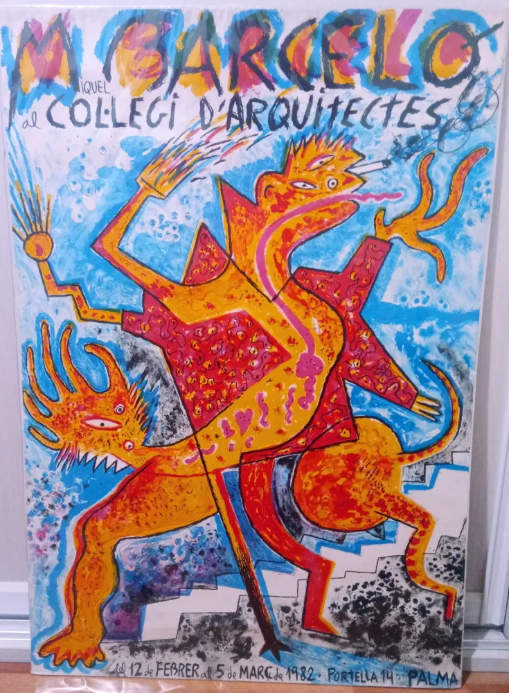 Lithograph Barcelo - Miquel Barceló al col·legi d'arquitectes