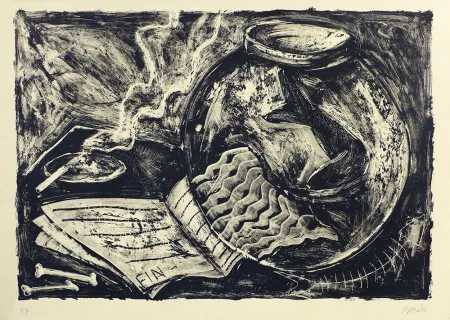 Lithograph Barcelo - Nature morte