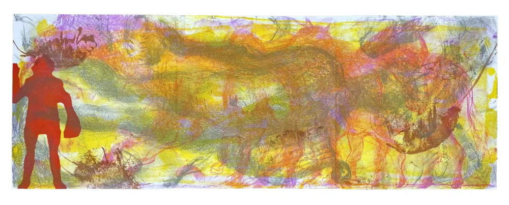 Lithograph Barcelo - Orphée