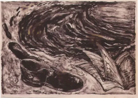 Lithograph Barcelo - S/T (zapato y libro)