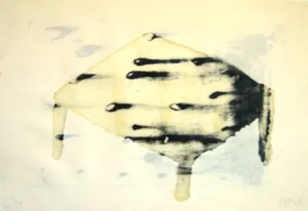 Lithograph Barcelo - Table