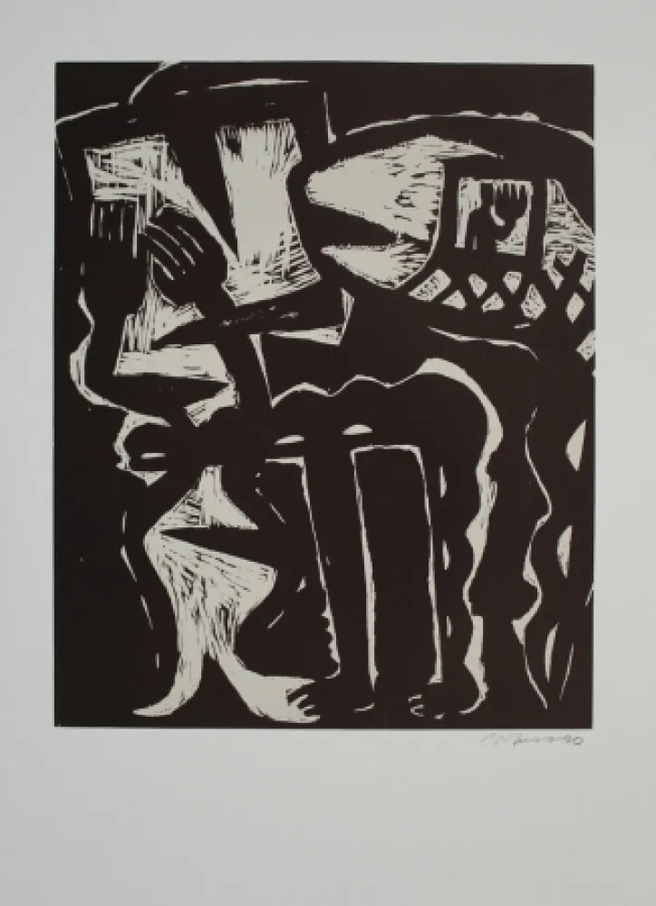 Woodcut Barfuss - Atelierbesuch / Studio Visit