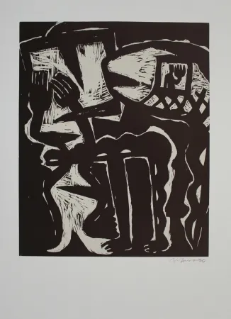 Woodcut Barfuss - Atelierbesuch / Studio Visit