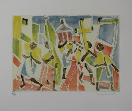 Etching And Aquatint Bargheer - Corpus Domini