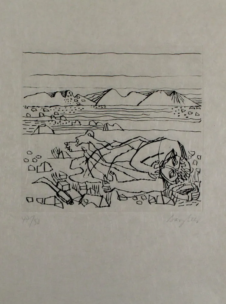 Etching Bargheer - Der Gast