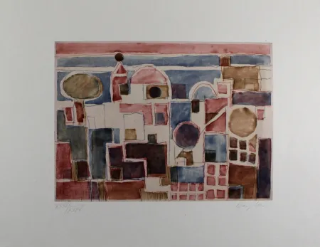 Etching And Aquatint Bargheer - Forio d'Ischia