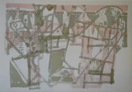 Lithograph Bargheer - Untitled