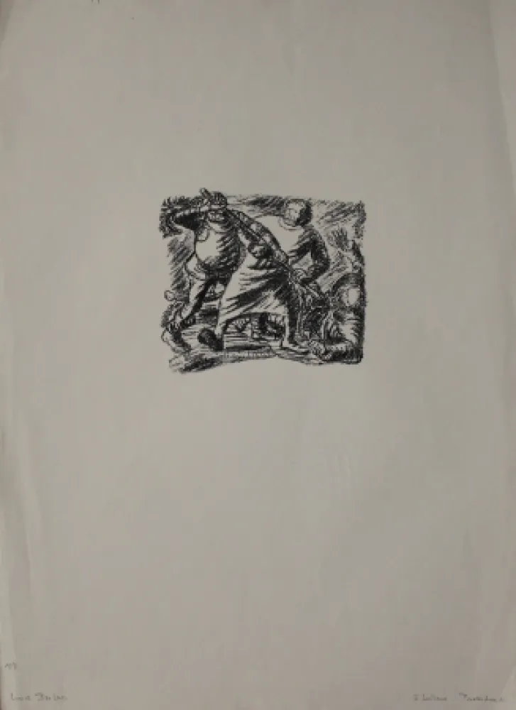 Lithograph Barlach - Brüder