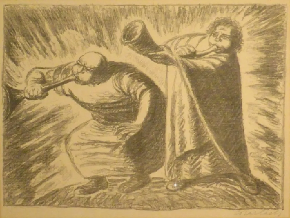 Lithograph Barlach - Der neue Tag