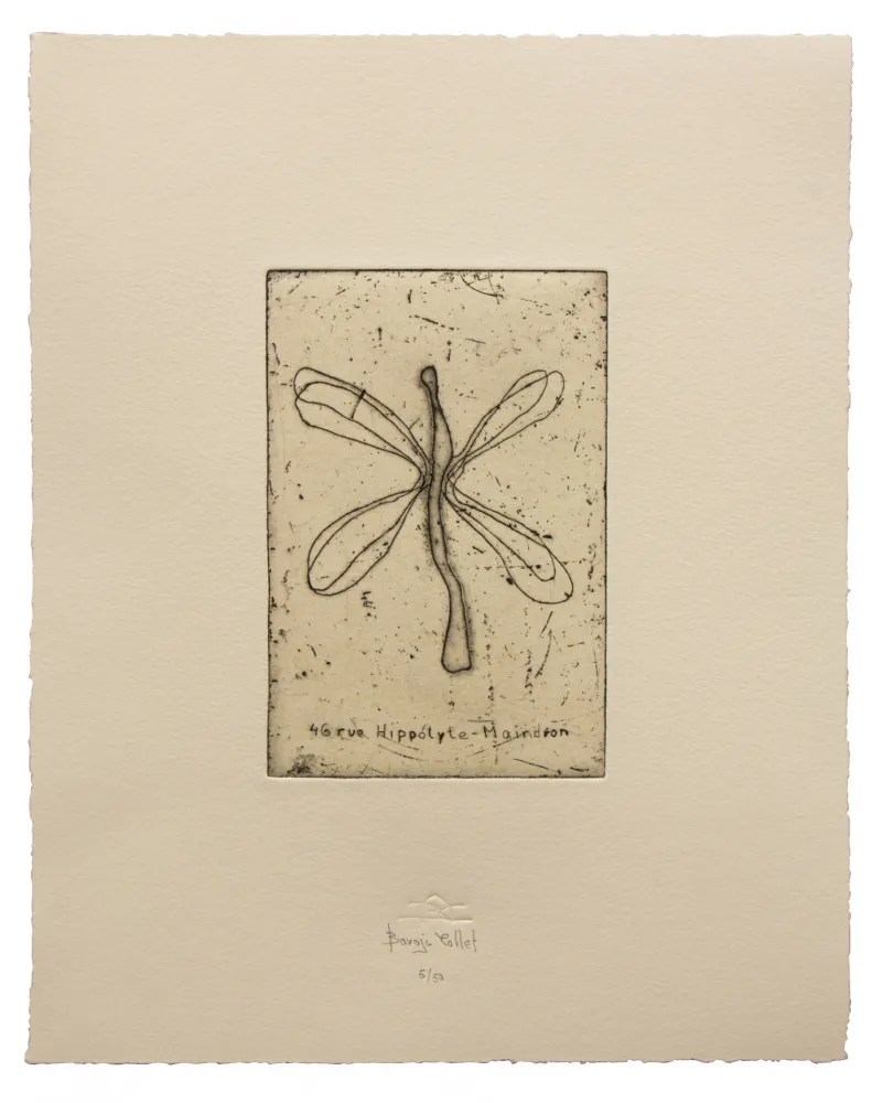 Engraving Baroja-Collet - 46 Rue Hippólyte-Maindron