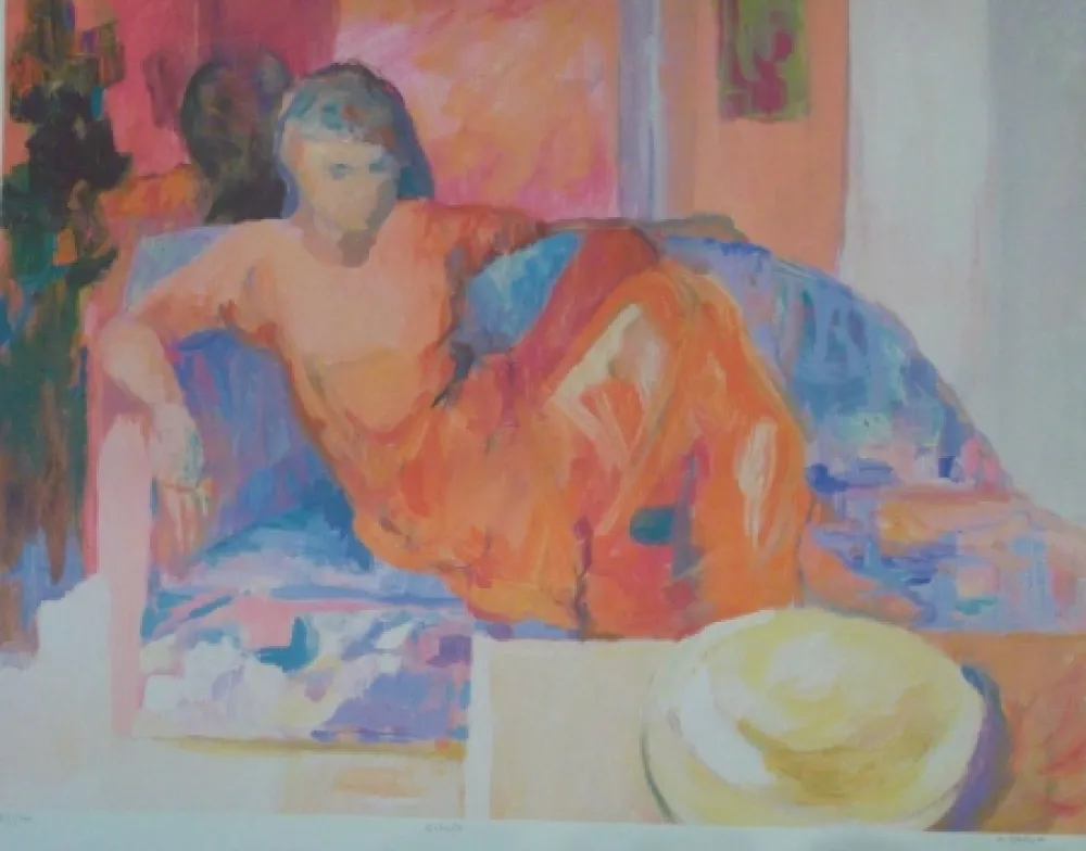 Lithograph Baroni - Détente