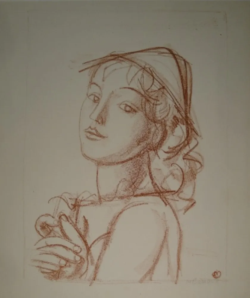 Lithograph Barraud - Arlequin