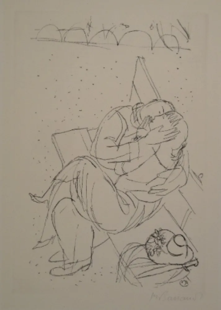 Engraving Barraud - Les Amoureux