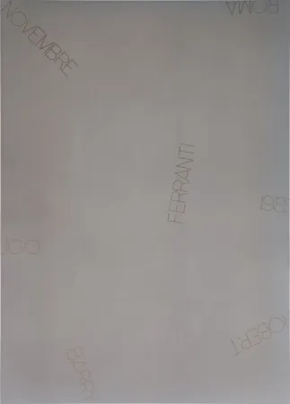 Screenprint Barry - Ugo Ferranti Roma 1989