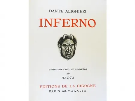 Illustrated Book Barta - Inferno.  Cinquante-cinq eaux-fortes de Barta.