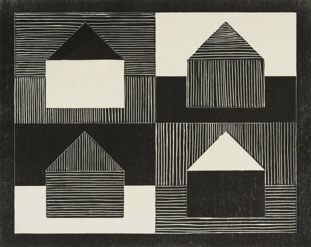 Woodcut Bartlett - Black, Grey, White, from Art Pro-Choice II