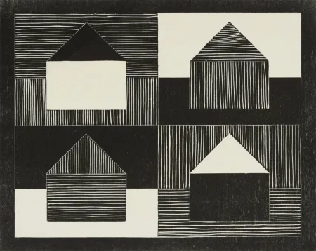 Woodcut Bartlett - Black, Grey, White, from Art Pro-Choice II