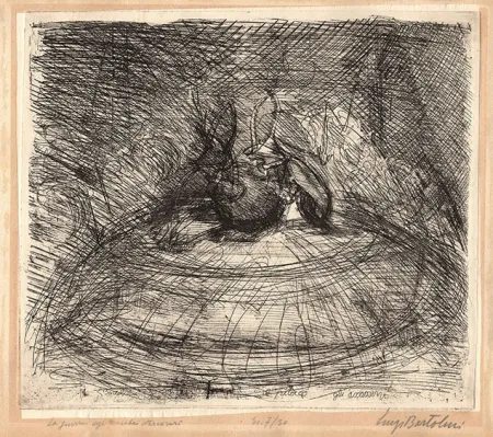 Engraving Bartolini - LA GUERRA (SCARABEI STERCORARI)