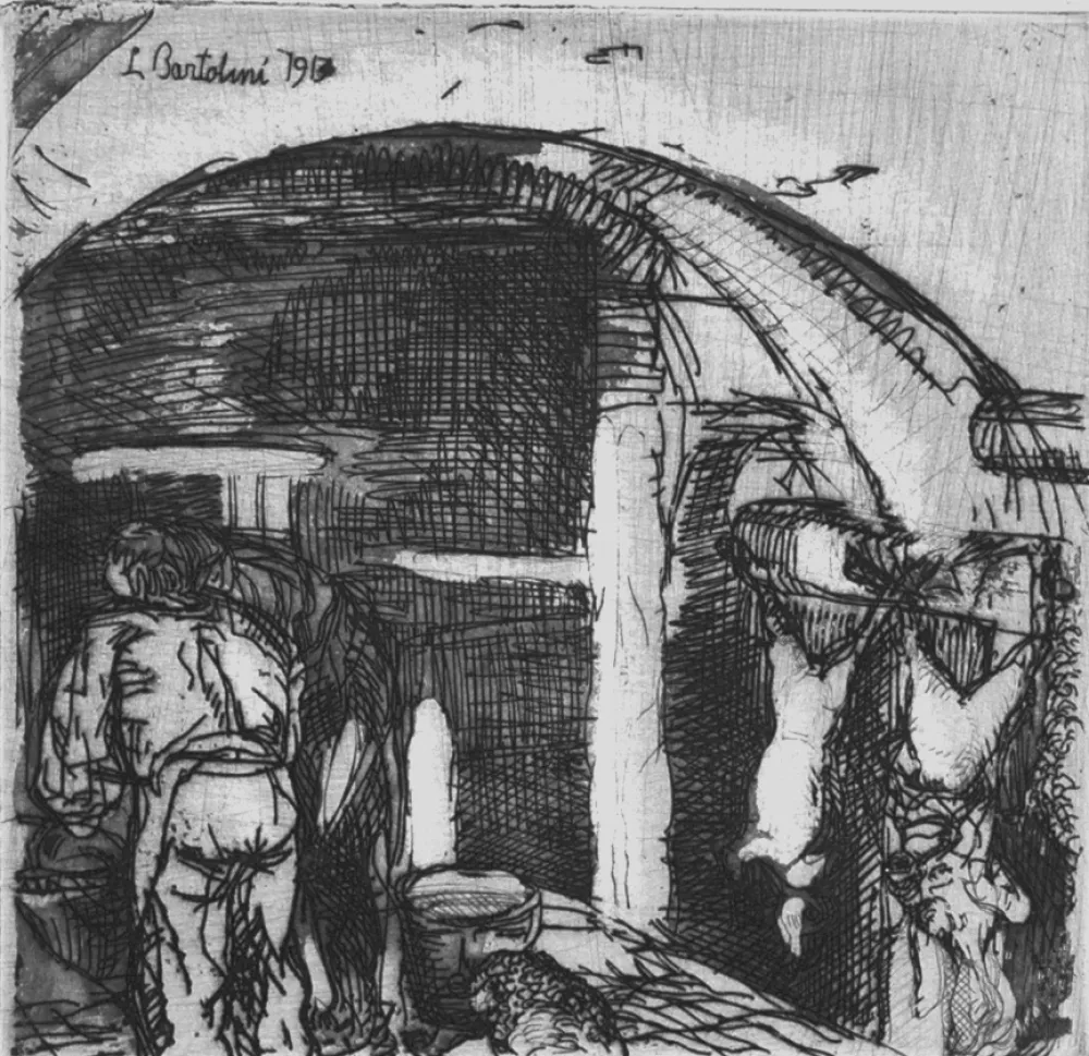 Engraving Bartolini - Pasqua