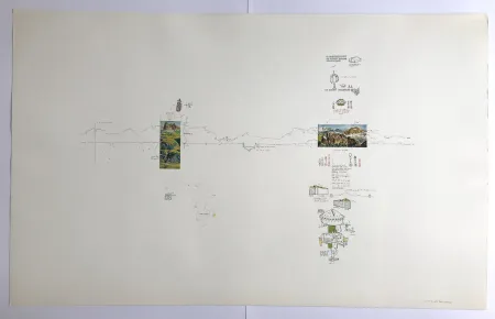 Screenprint Baruchello - Sans titre (Rosengarten Ice Cream Sundae)