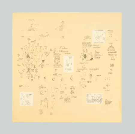 Screenprint Baruchello - Senza titolo