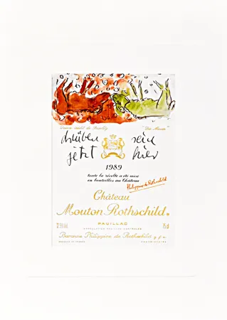 Lithograph Baselitz -  Design de Georg Baselitz - “Die Mauer” 