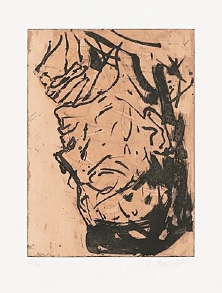 Etching And Aquatint Baselitz - Elke VIII