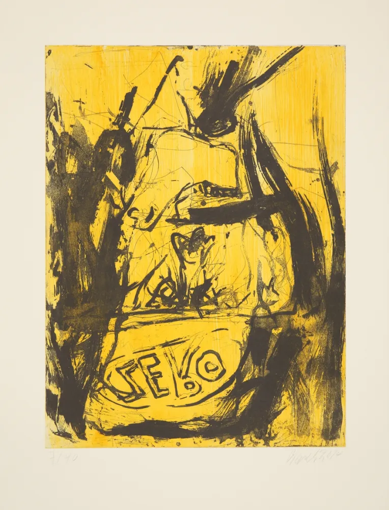 Etching And Aquatint Baselitz - 