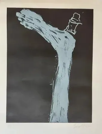 Etching Baselitz - Grand pied