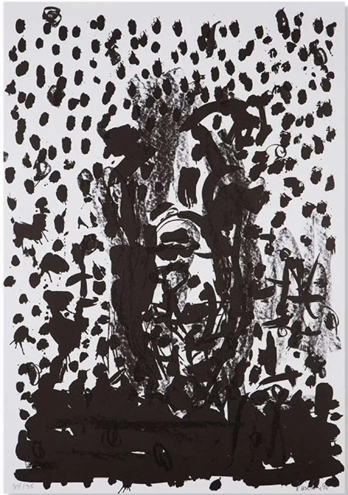 Lithograph Baselitz - Kopf / Head - no. 8 (from Suite 45)