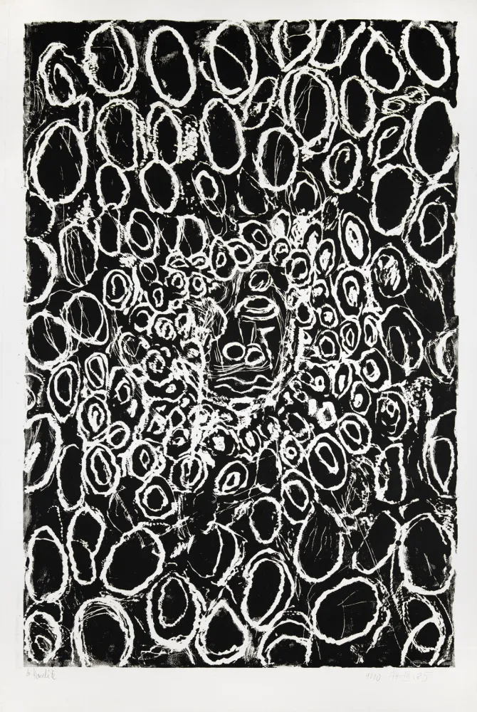 Woodcut Baselitz - Kopfe