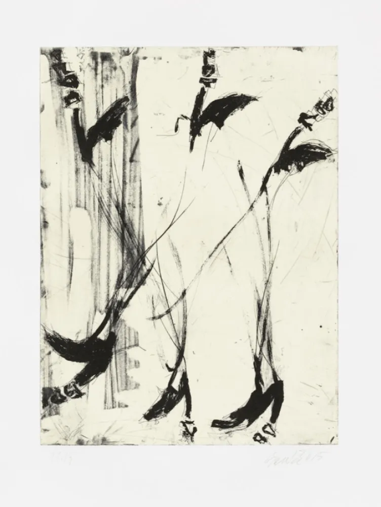 Etching And Aquatint Baselitz - Sono sei piedi