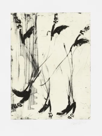 Etching And Aquatint Baselitz - Sono sei piedi