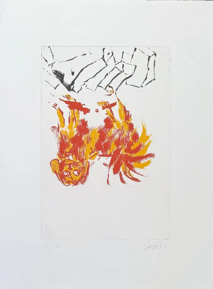 Etching Baselitz - Tama 2