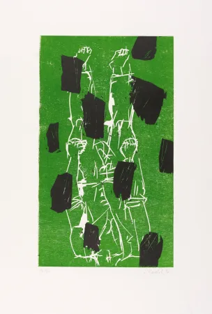 Woodcut Baselitz - 