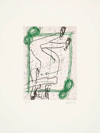 Etching Baselitz - Untitled